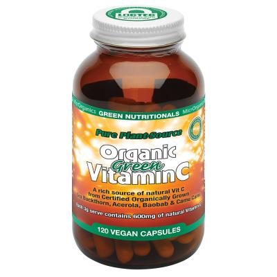 Green Nutritionals by MicrOrganics Pure Plant-Source Organic Green Vitamin C 120vc
